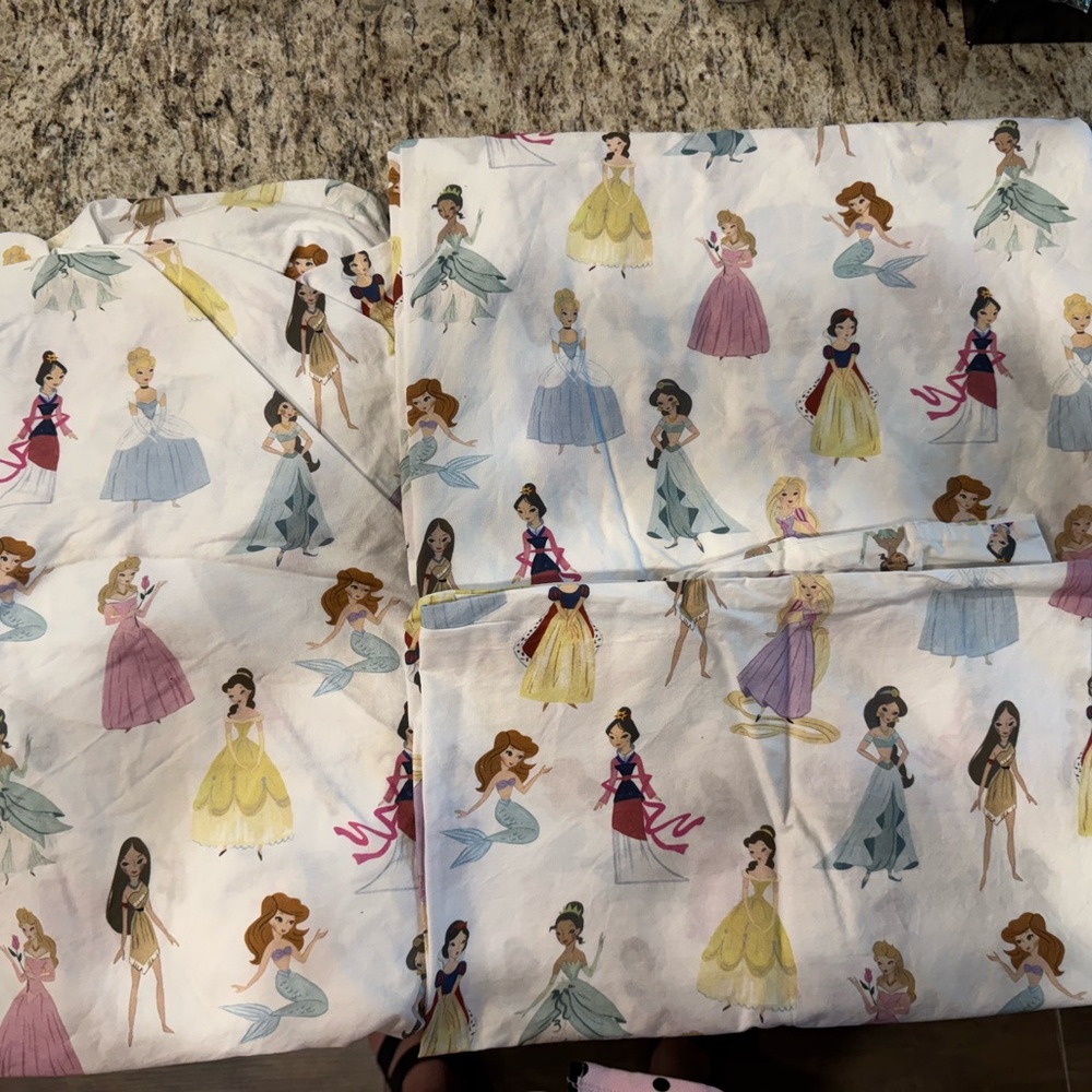 Pottery Barn Kids Disney Princess Bedding Sheets